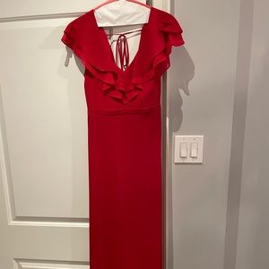 Guess Marciano Red Full Length Dress